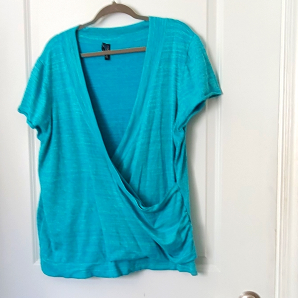 Plus sz 4 Maurices top teal